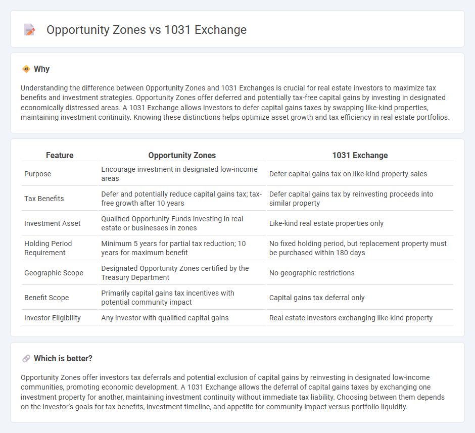 Opportunity Zones vs 1031 Exchange in Real Estate