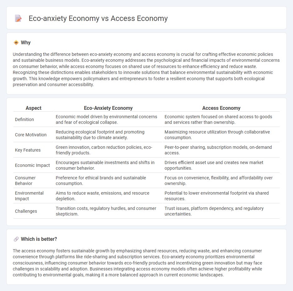 Eco-Anxiety Economy vs Access Economy in Economy
