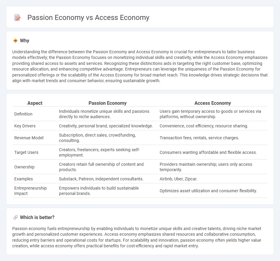 Passion Economy vs Access Economy in Entrepreneurship