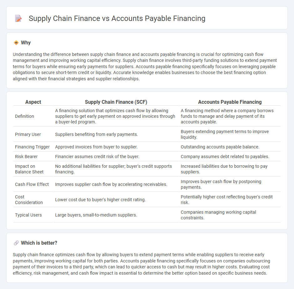 Supply Chain Finance vs Accounts Payable Financing in Accounting