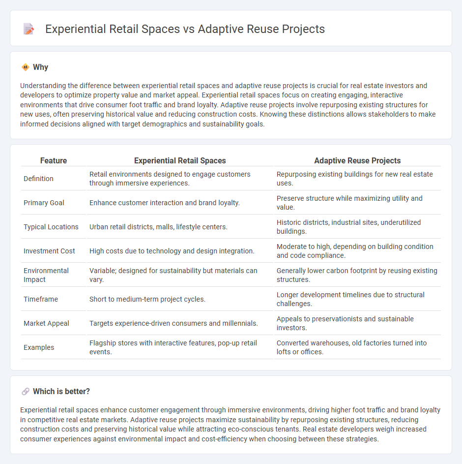 Experiential Retail Spaces vs Adaptive Reuse Projects in Real Estate