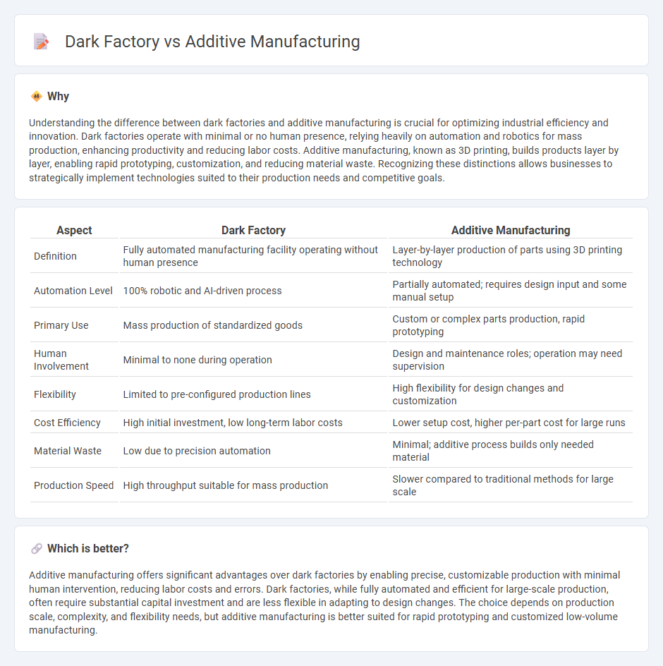 Dark Factory vs Additive Manufacturing in Manufacturing