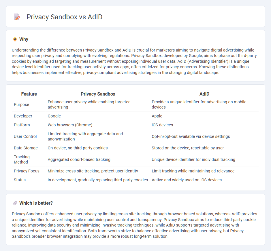 Privacy Sandbox vs Adid in Technology