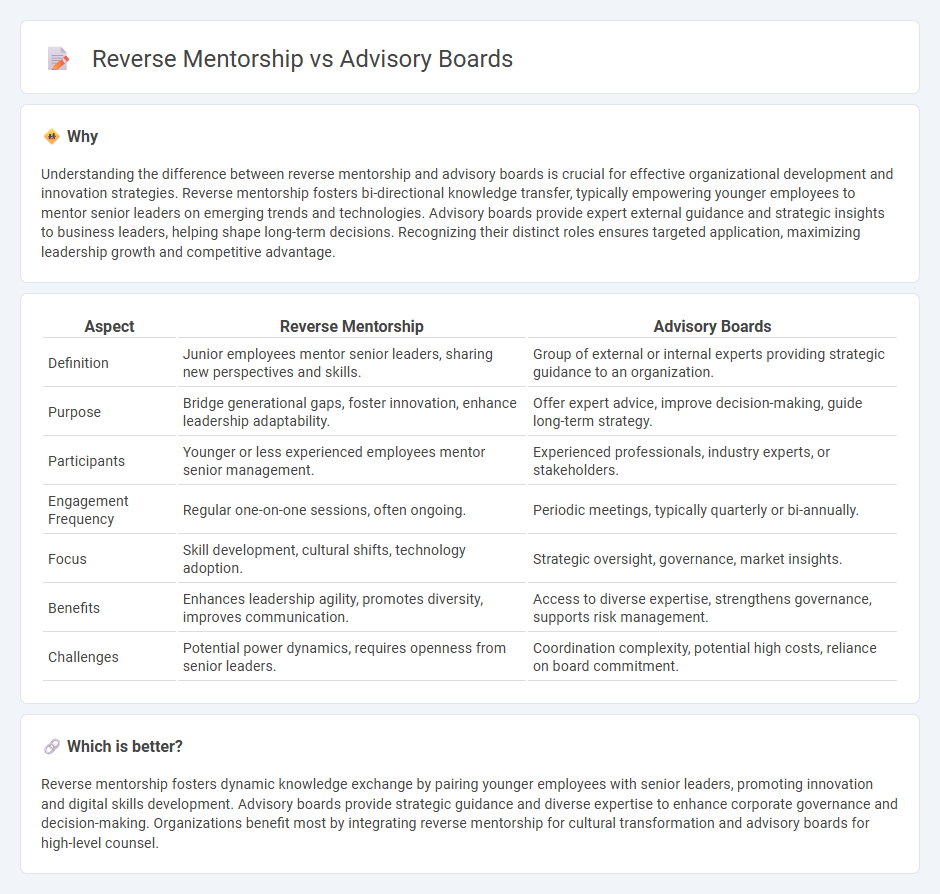 Reverse Mentorship vs Advisory Boards in Management