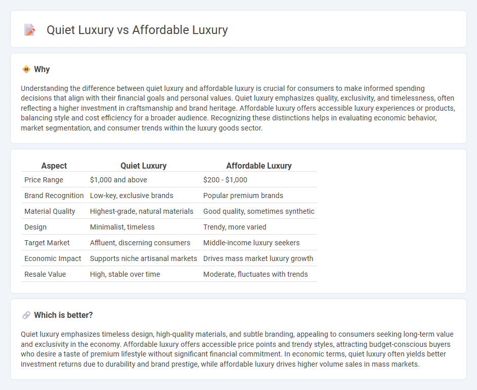 Quiet Luxury vs Affordable Luxury in Economy