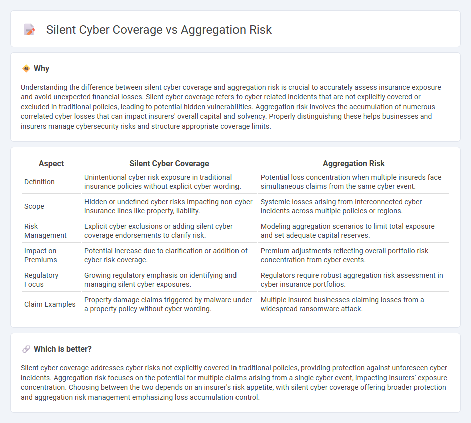 Silent Cyber Coverage vs Aggregation Risk in Insurance