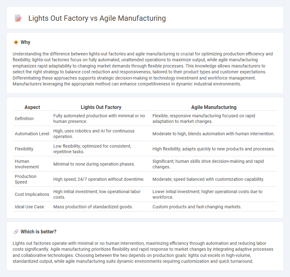 Lights Out Factory vs Agile Manufacturing in Manufacturing