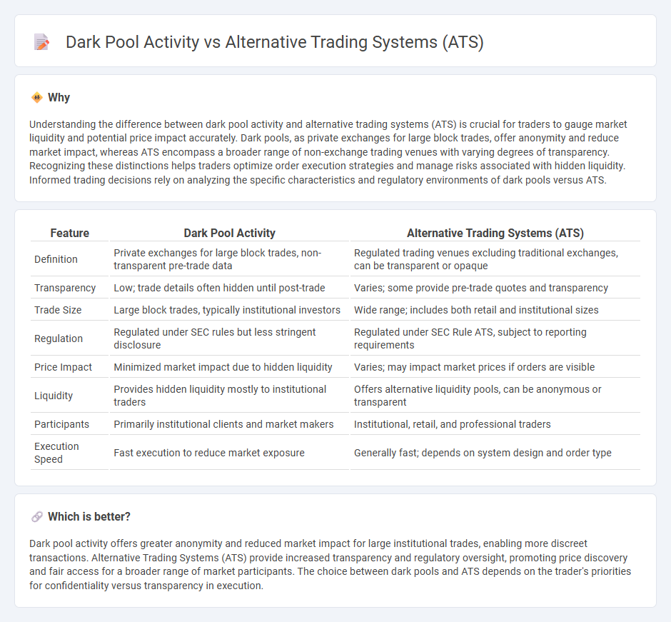 Dark Pool Activity vs Alternative Trading Systems (Ats) in Trading