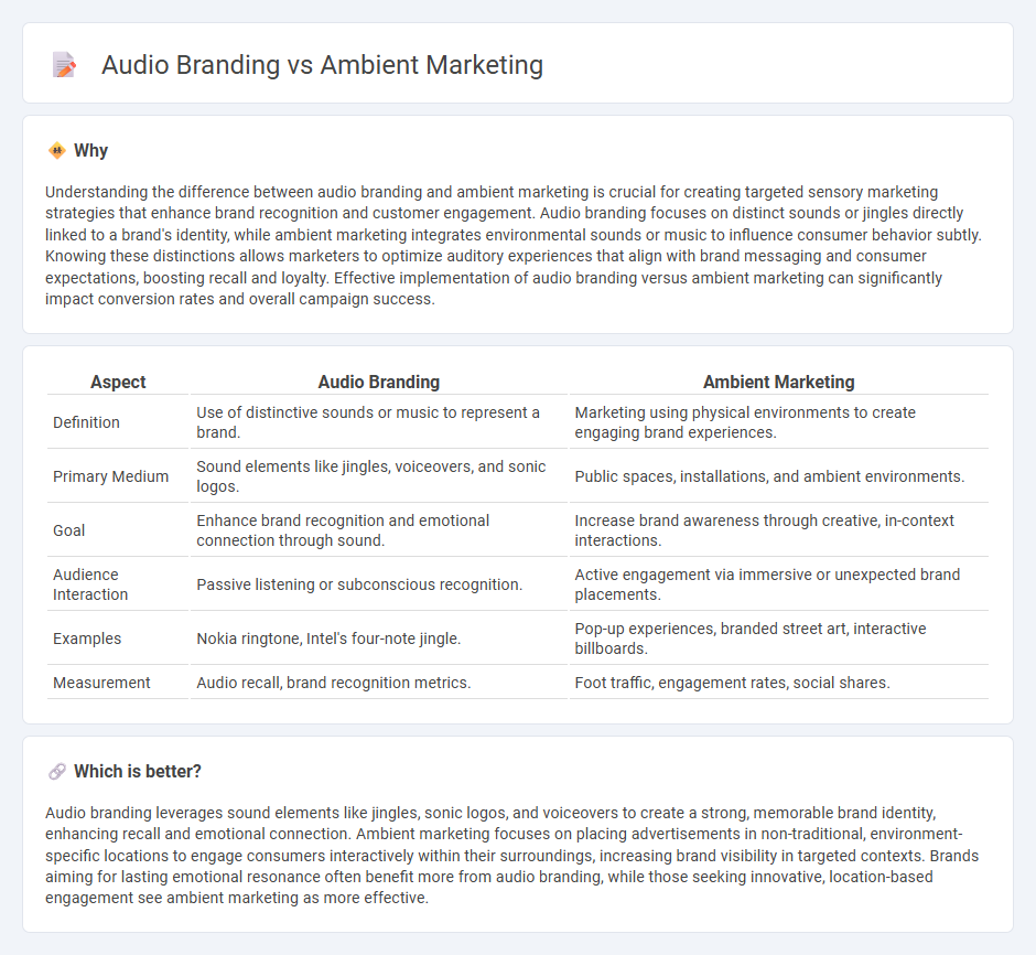 Audio Branding vs Ambient Marketing in Marketing
