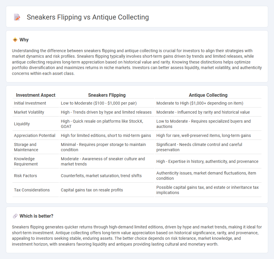 Sneakers Flipping vs Antique Collecting in Investment