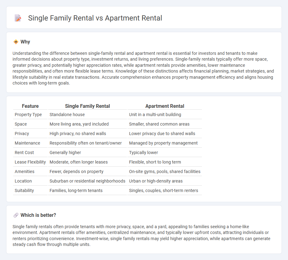 Single Family Rental vs Apartment Rental in Real Estate