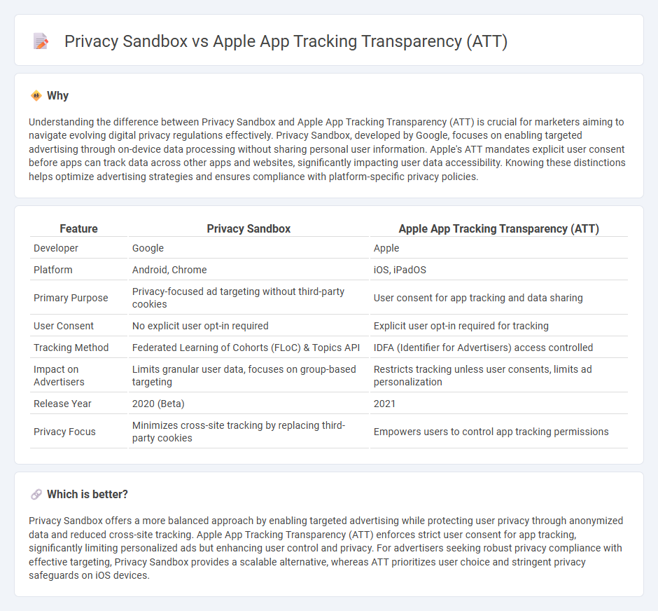 Privacy Sandbox vs Apple App Tracking Transparency (Att) in Technology
