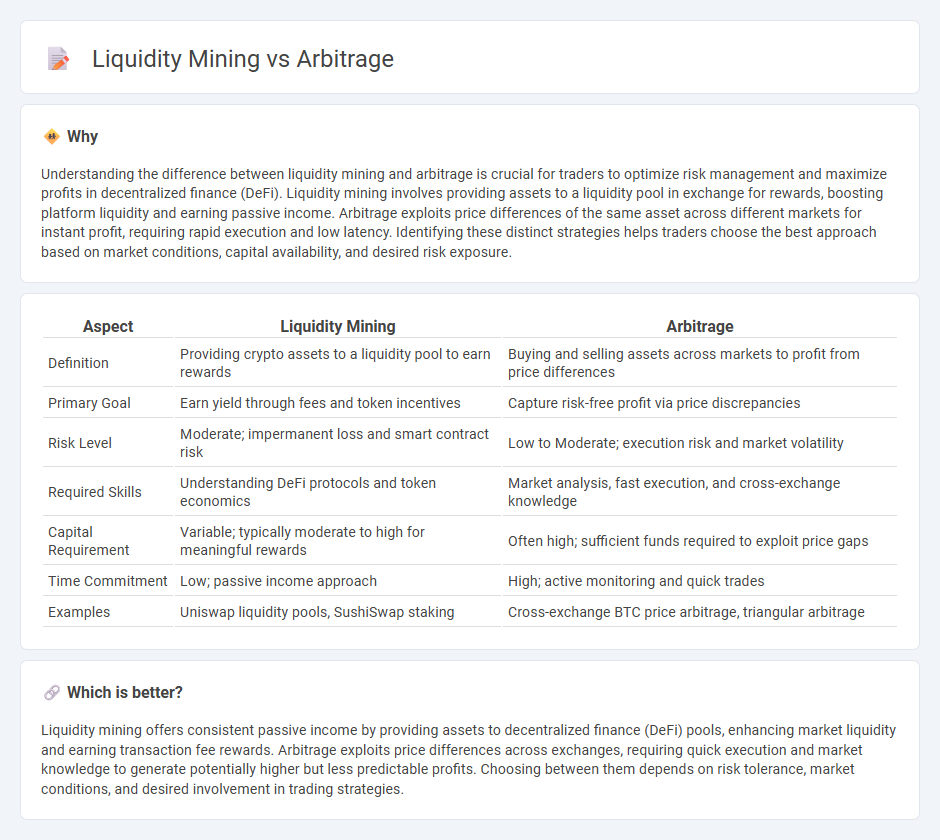 Liquidity Mining vs Arbitrage in Trading