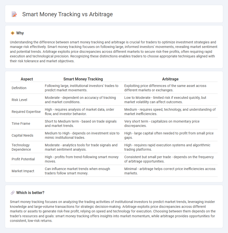 Smart Money Tracking vs Arbitrage in Trading