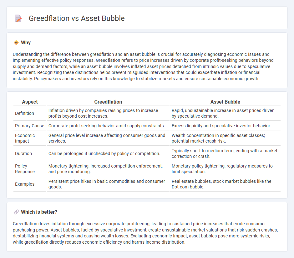 Greedflation vs Asset Bubble in Economy
