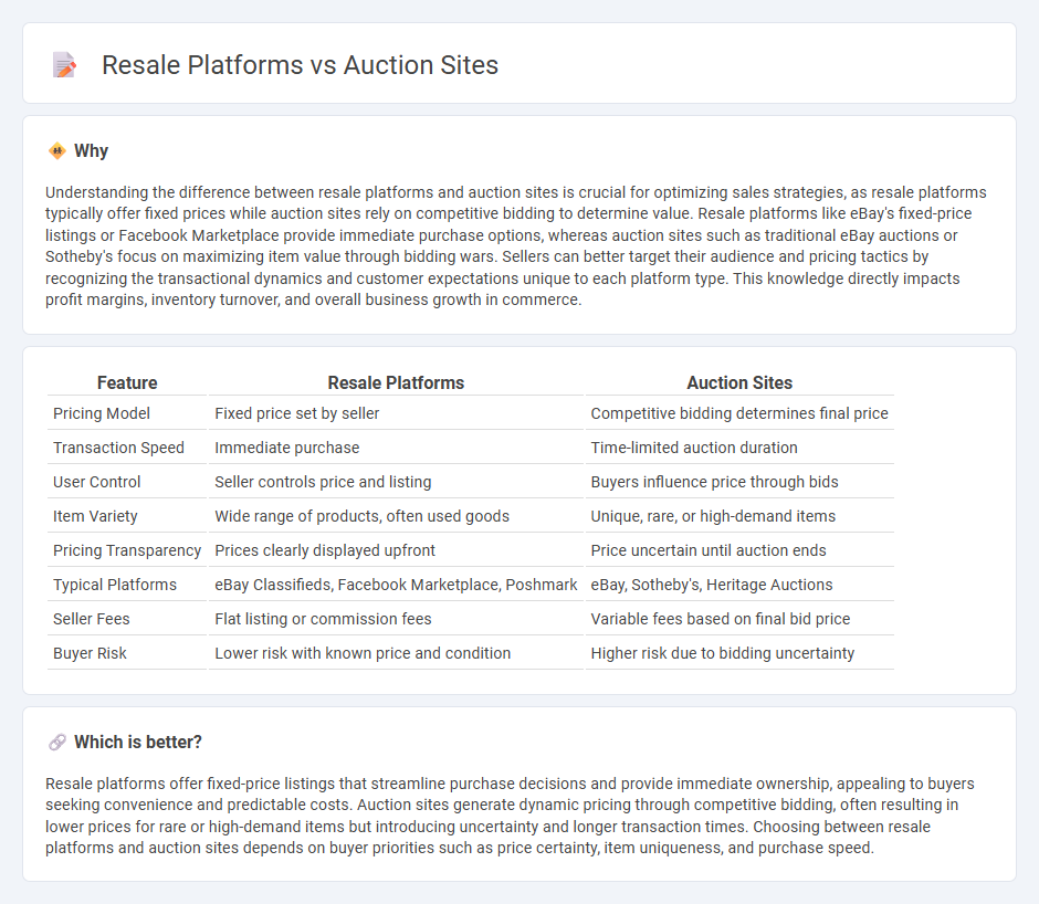 Resale Platforms vs Auction Sites in Commerce