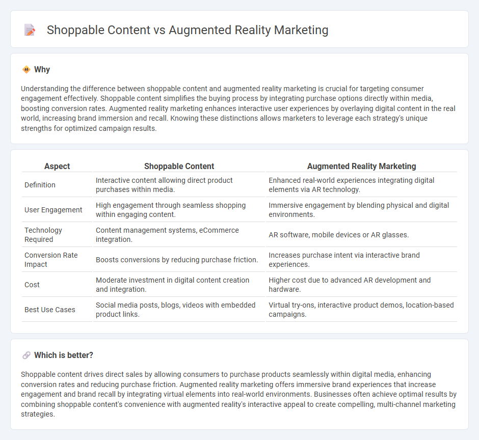 Shoppable Content vs Augmented Reality Marketing in Marketing