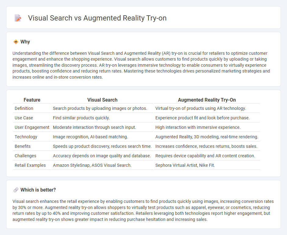 Visual Search vs Augmented Reality Try-On in Retail