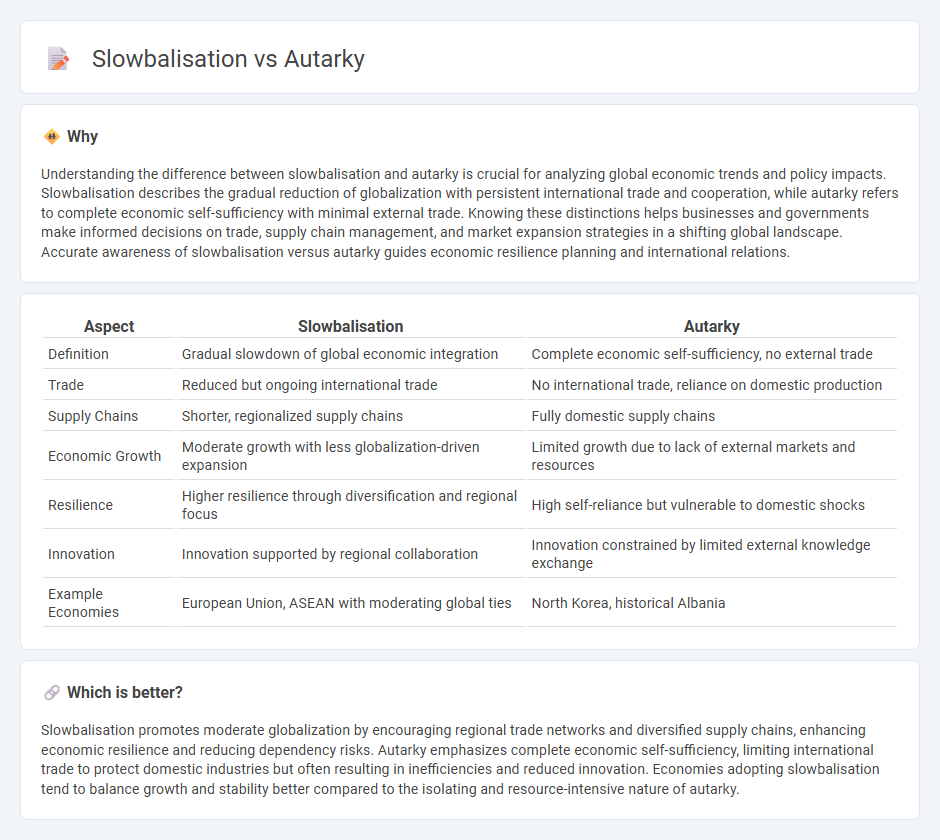 Slowbalisation vs Autarky in Economy