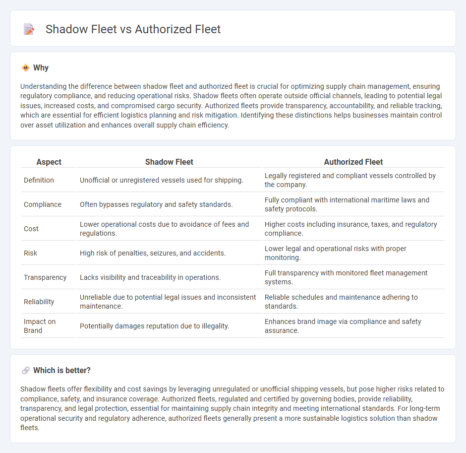 Shadow Fleet vs Authorized Fleet in Logistics
