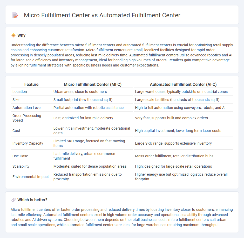 Micro Fulfillment Center vs Automated Fulfillment Center in Retail