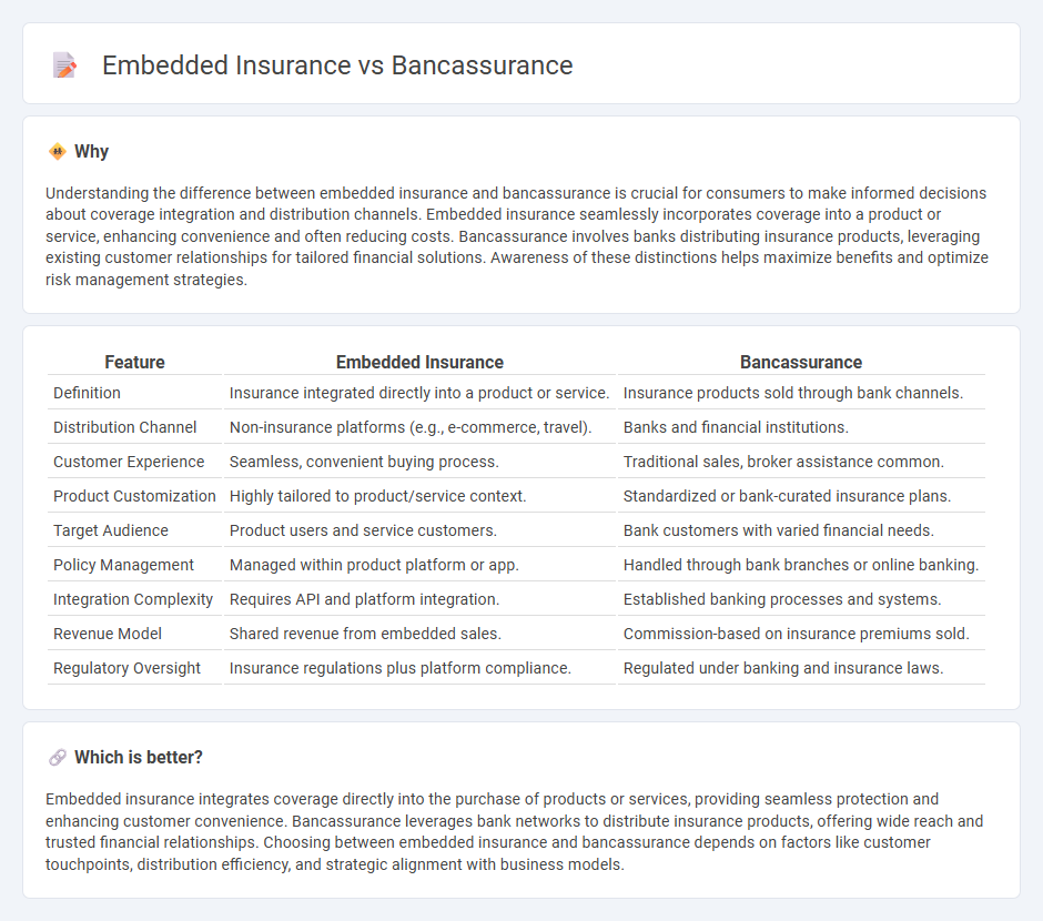 Embedded Insurance vs Bancassurance in Insurance