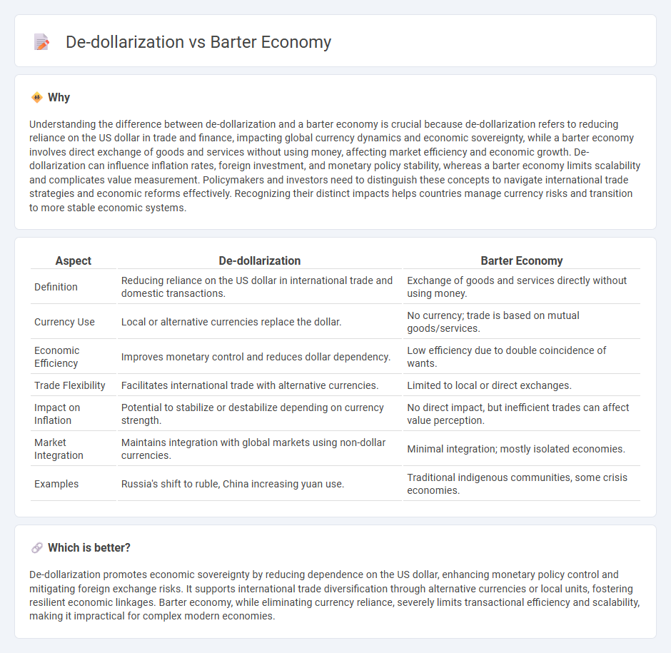 De-Dollarization vs Barter Economy in Economy