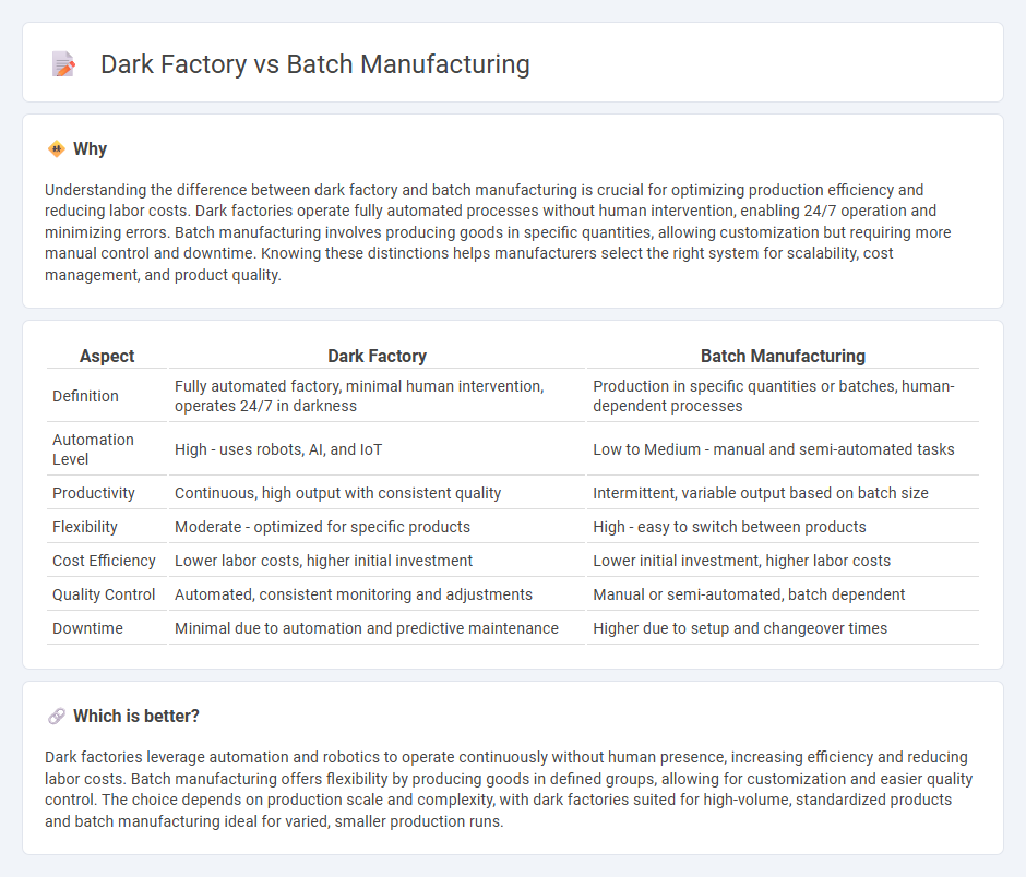 Dark Factory vs Batch Manufacturing in Manufacturing