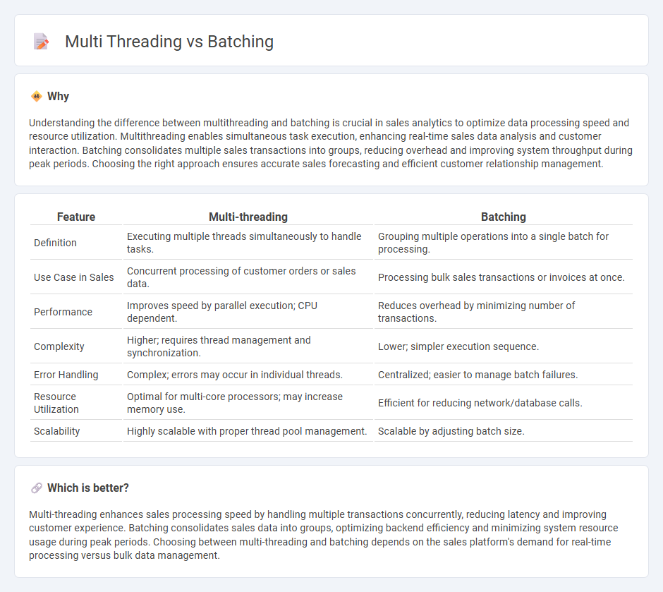 Multi Threading vs Batching in Sales