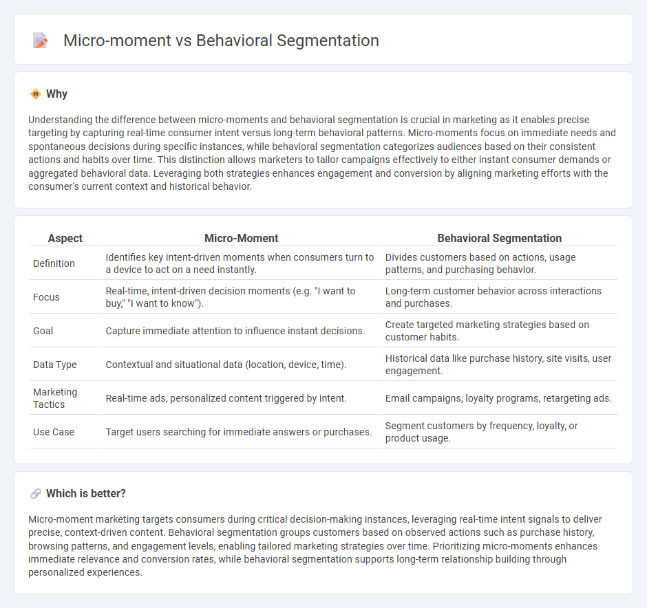 Micro-Moment vs Behavioral Segmentation in Marketing