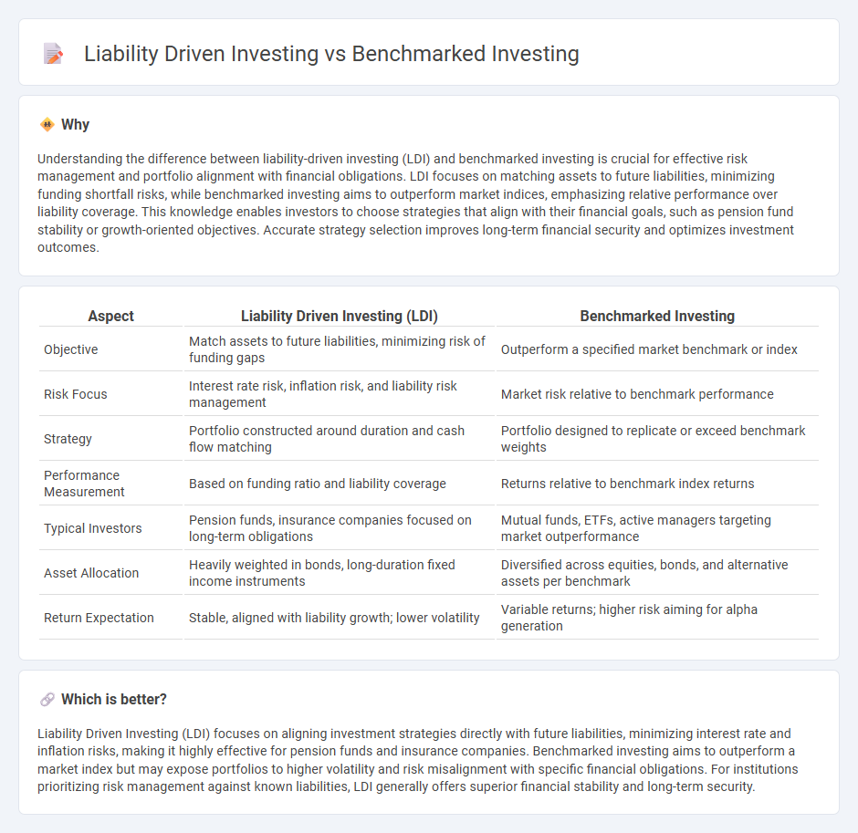 Liability Driven Investing vs Benchmarked Investing in Finance