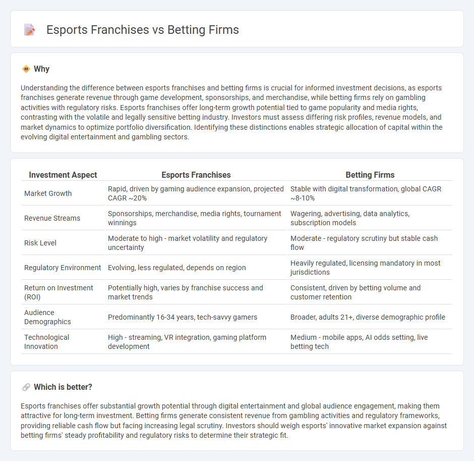 Esports Franchises vs Betting Firms in Investment