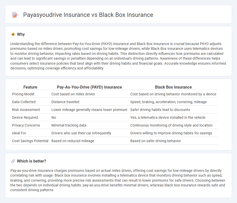 Payasyoudrive Insurance vs Black Box Insurance in Insurance