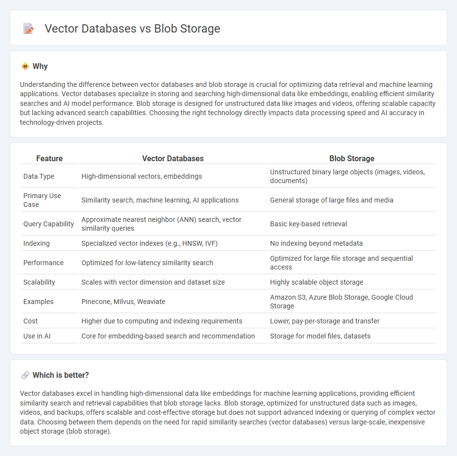 Vector Databases vs Blob Storage in Technology