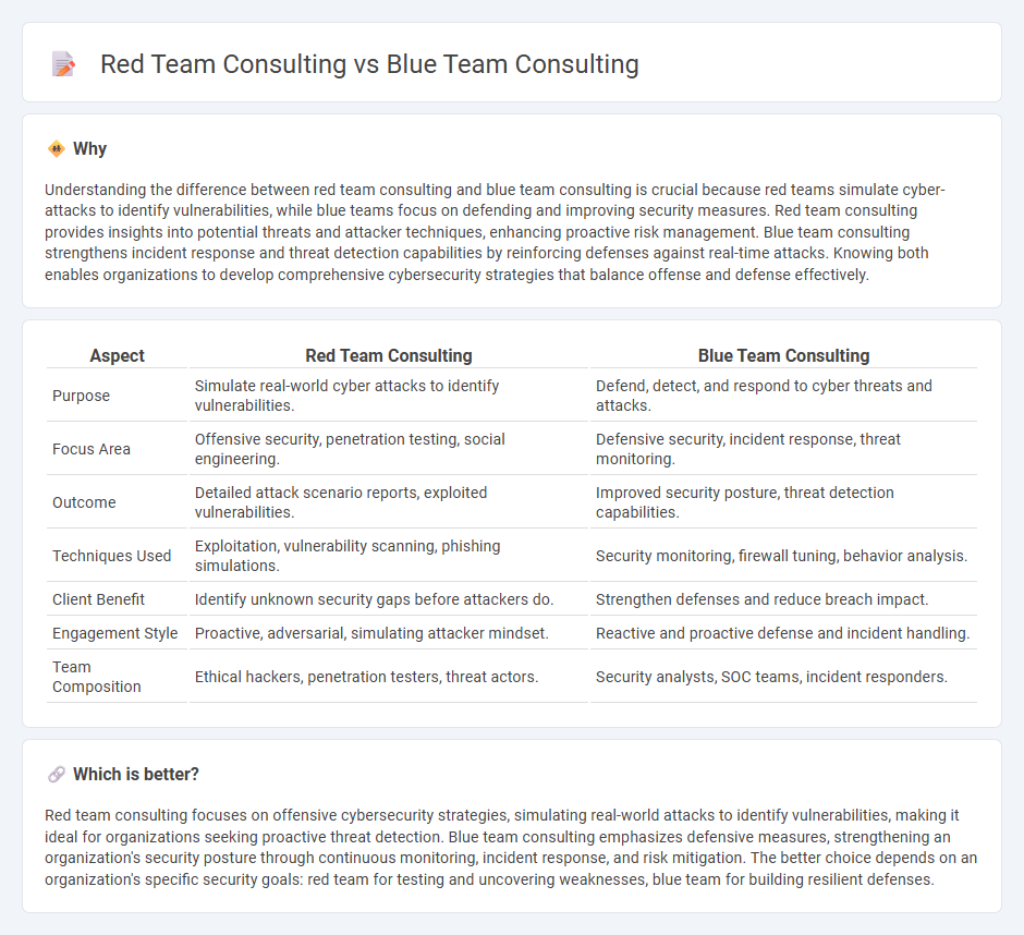 Red Team Consulting vs Blue Team Consulting in Consulting