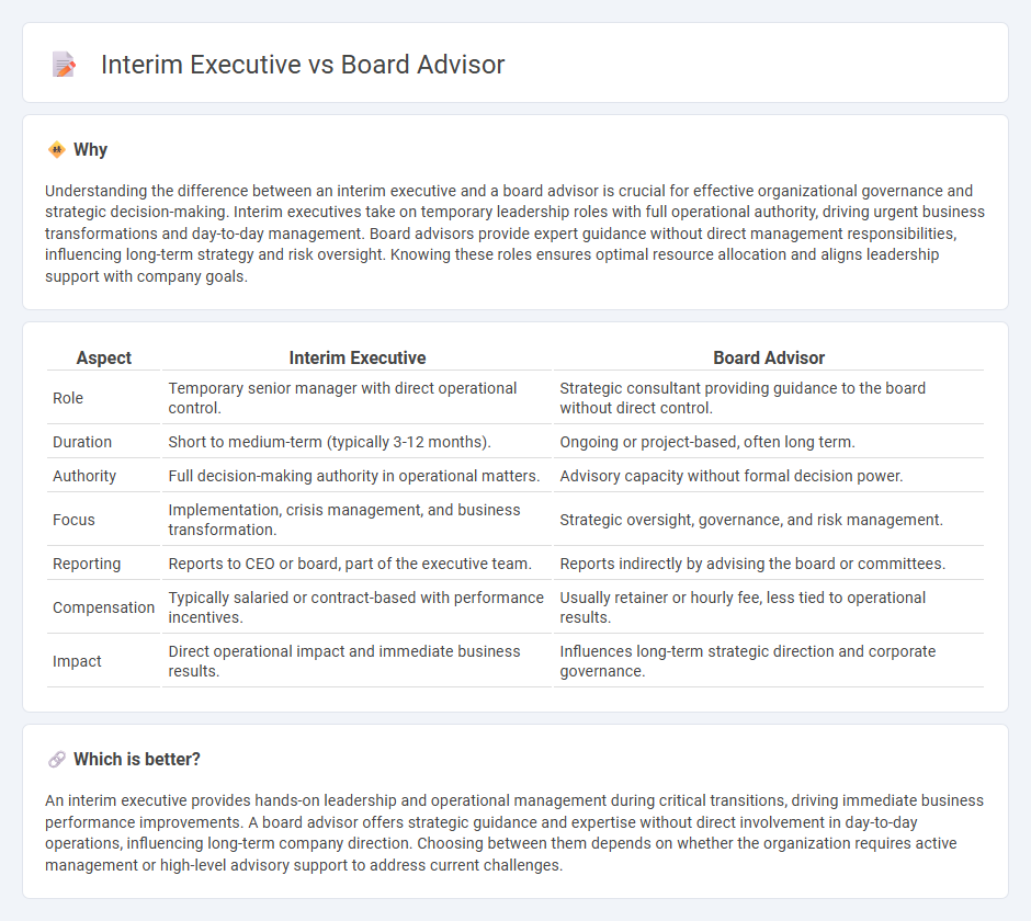 Interim Executive vs Board Advisor in Management