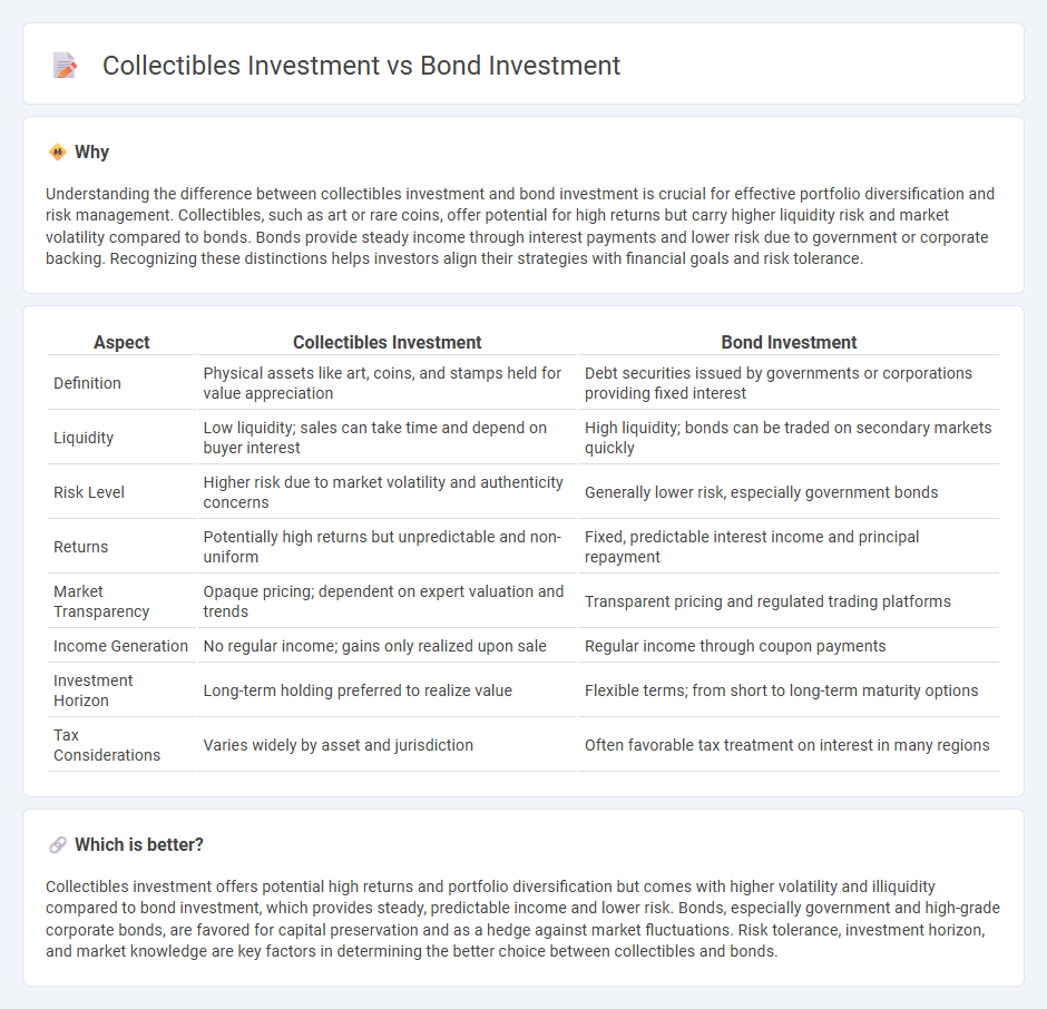 Collectibles Investment vs Bond Investment in Investment