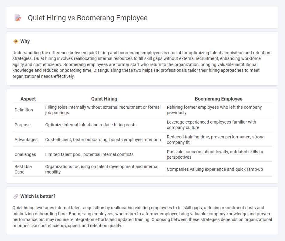 Quiet Hiring vs Boomerang Employee in Employment