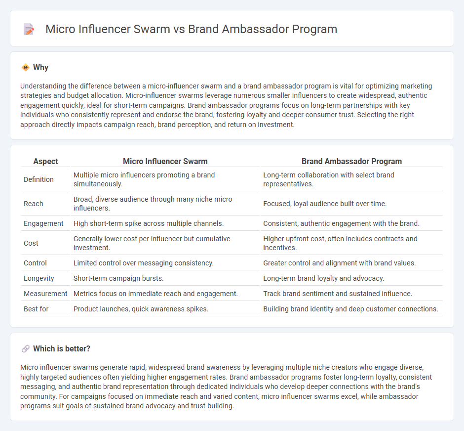 Micro Influencer Swarm vs Brand Ambassador Program in Marketing