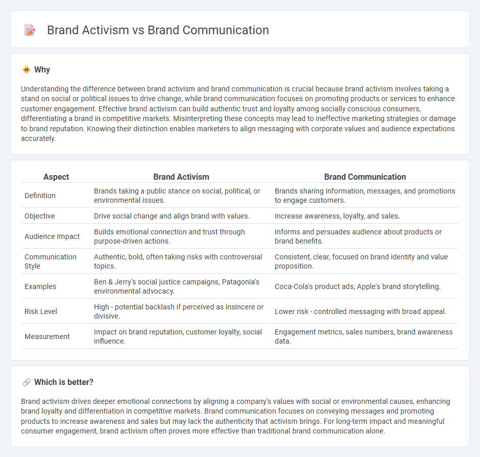 Brand Activism vs Brand Communication in Marketing