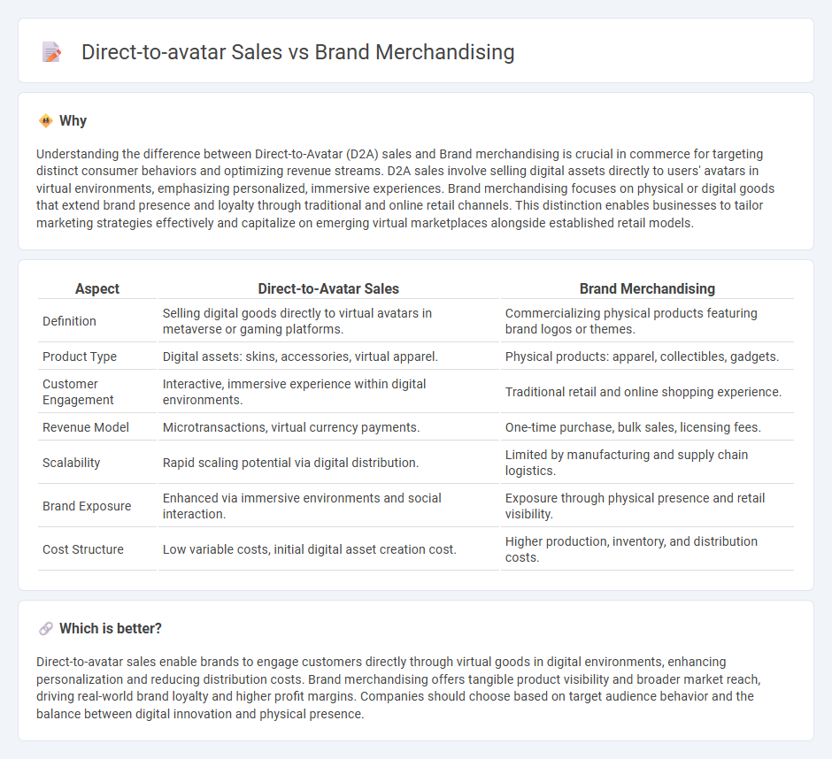 Direct-To-Avatar Sales vs Brand Merchandising in Commerce