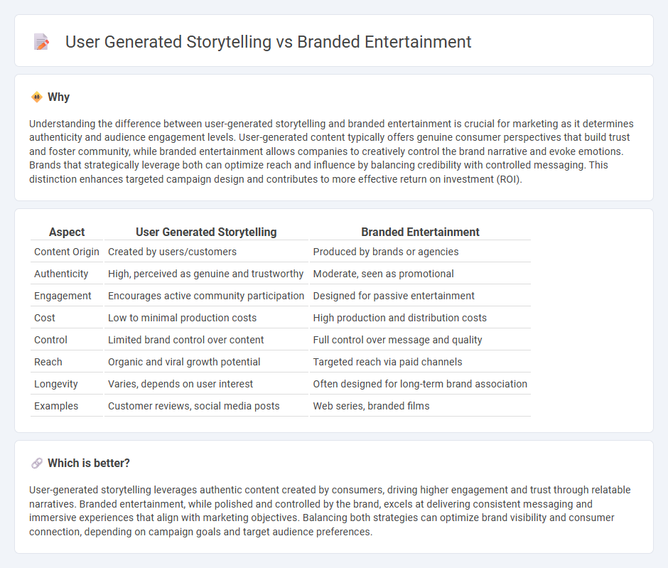 User Generated Storytelling vs Branded Entertainment in Marketing