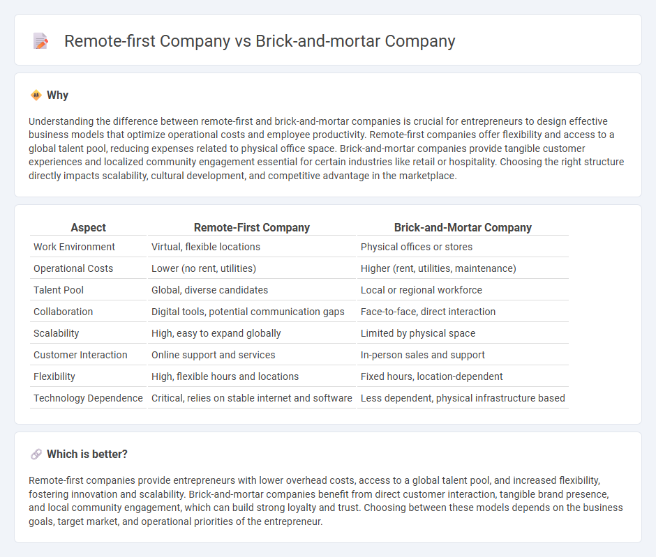Remote-First Company vs Brick-And-Mortar Company in Entrepreneurship