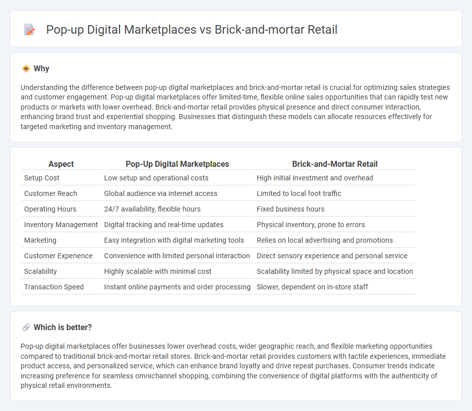 Pop-Up Digital Marketplaces vs Brick-And-Mortar Retail in Commerce