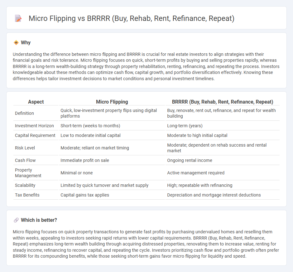 Micro Flipping vs Brrrr (Buy, Rehab, Rent, Refinance, Repeat) in Real Estate