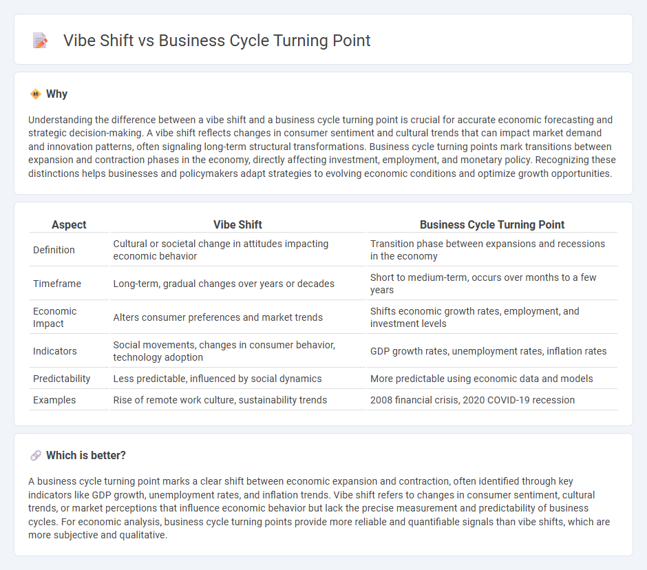 Vibe Shift vs Business Cycle Turning Point in Economy