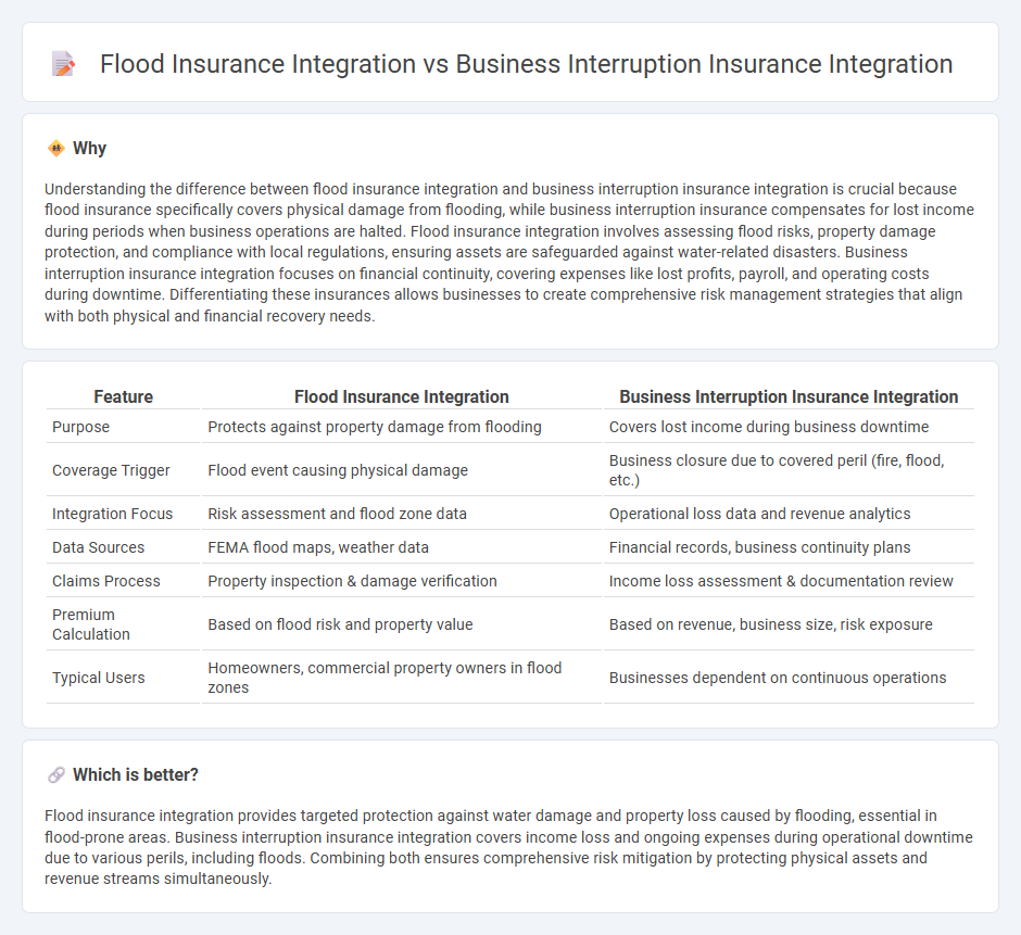 Flood Insurance Integration vs Business Interruption Insurance Integration in Insurance