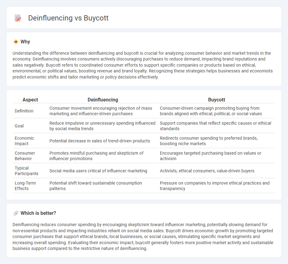 Deinfluencing vs Buycott in Economy