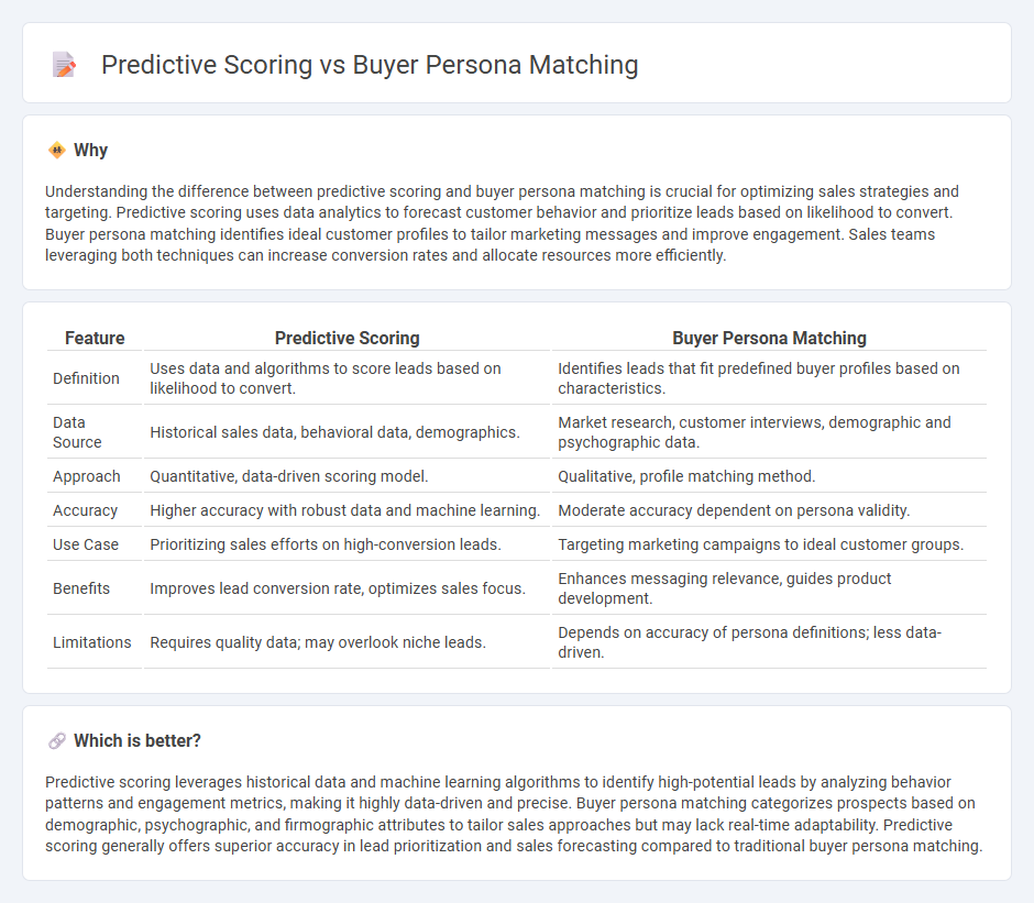Predictive Scoring vs Buyer Persona Matching in Sales
