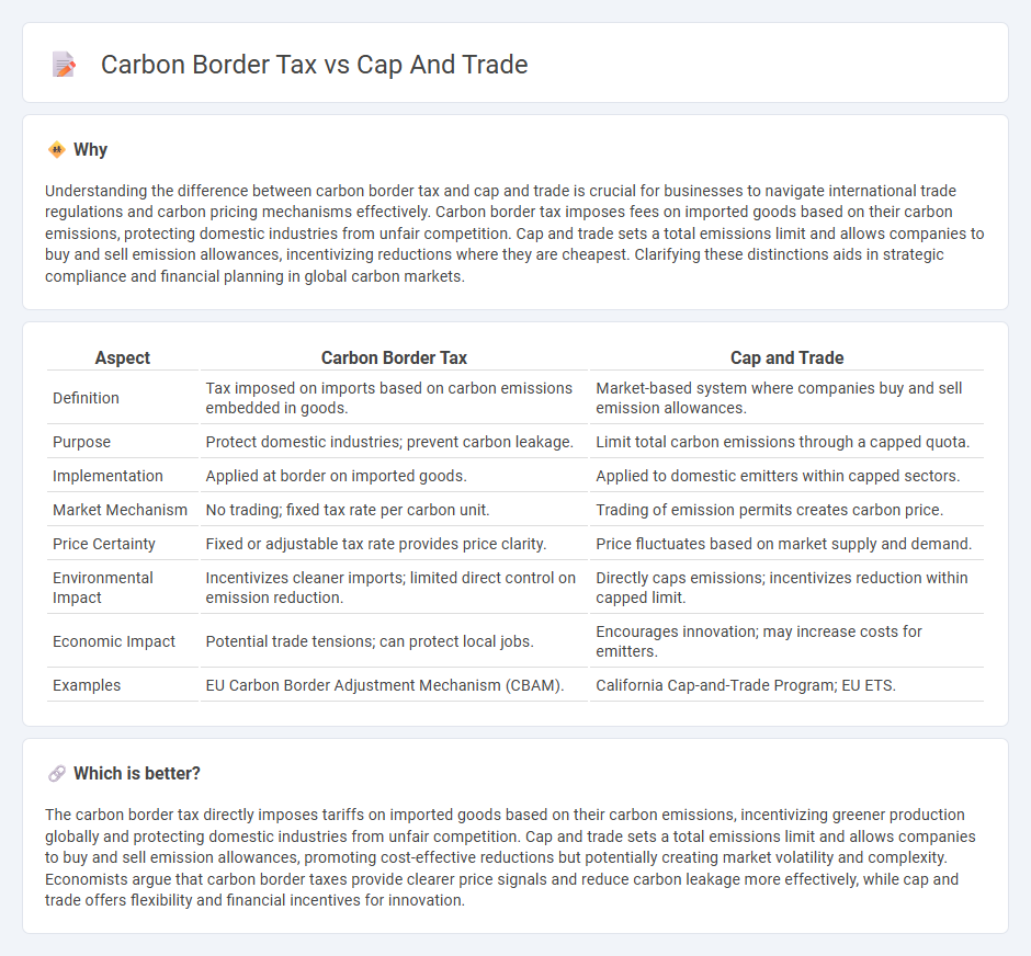 Carbon Border Tax vs Cap And Trade in Economy